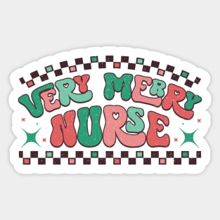 Very Merry Nurse Sticker